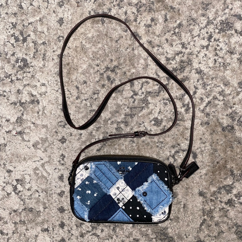 Coach Denim Crossbody Bag Purse Clutch